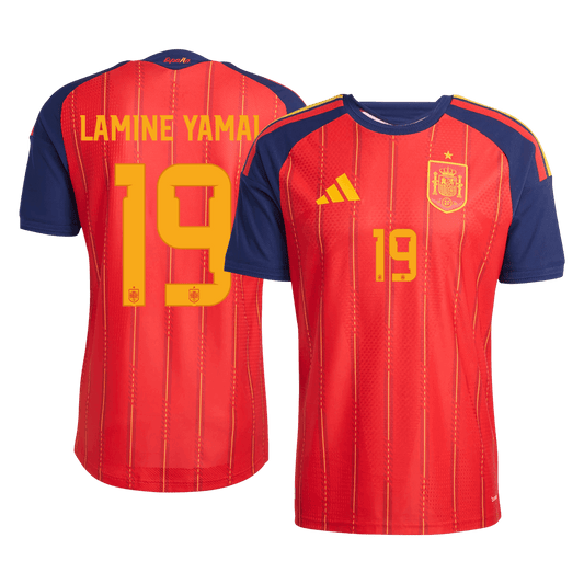 Maglia Gara Spagna Casa LAMINE YAMAL #19 Uomo Mondiali 2026