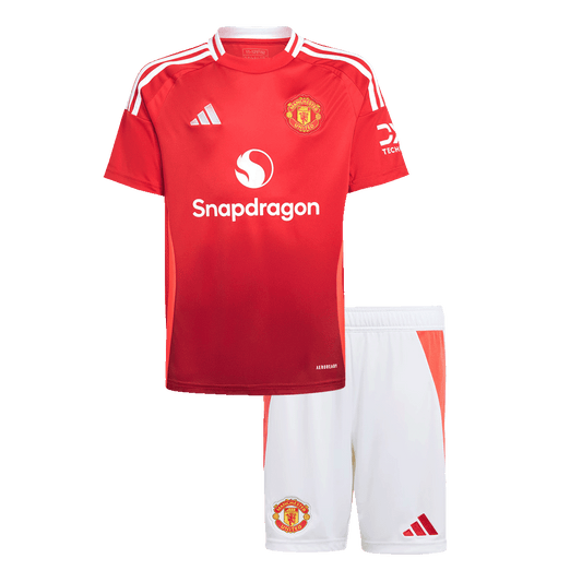 Completo Bambino Manchester United Casa 2024/25 - 2 Pezzi