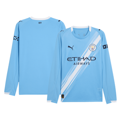Maglia Replica Manchester City Casa Uomo 2025/26 - Manica Lunga