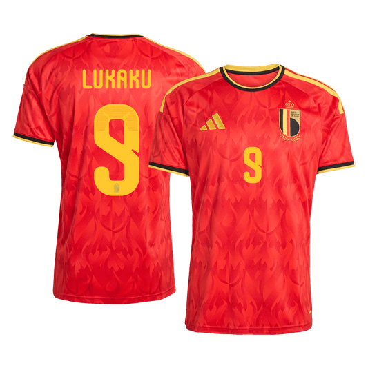 Maglia Replica Belgio Casa LUKAKU #9 Uomo Mondiali 2026