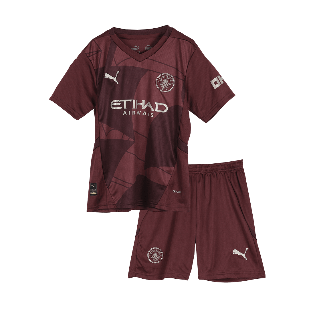 Completo Bambino Manchester City Terza 2024/25 - 3 Pezzi