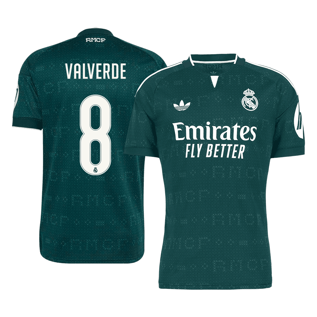 Maglia Replica Real Madrid Trasferta VALVERDE #8 Uomo 2026/27