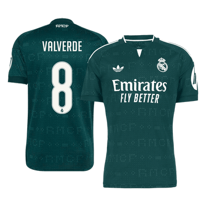 Maglia Replica Real Madrid Trasferta VALVERDE #8 Uomo 2026/27