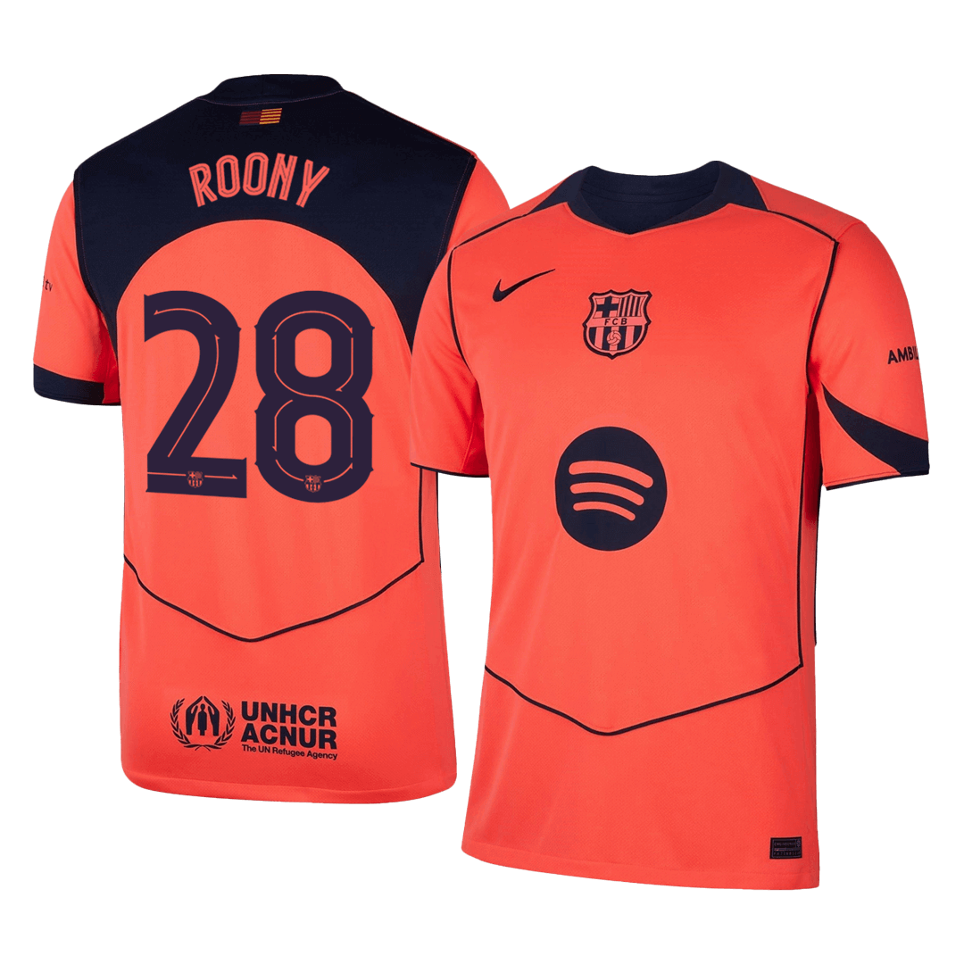 Maglia Replica Barcelona Terza ROONY #28 Uomo 2025/26