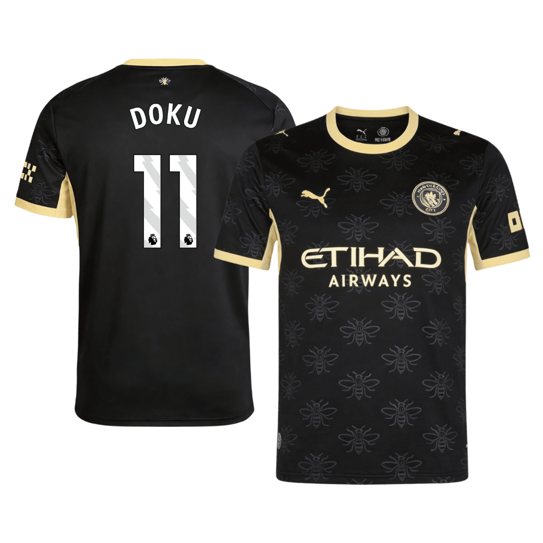 Maglia Replica Manchester City Trasferta DOKU #11 Uomo 2026/27
