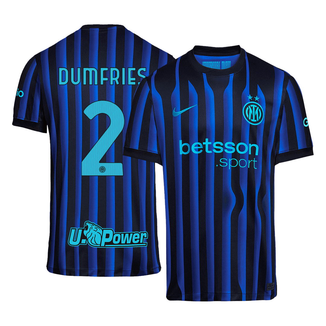 Maglia Replica Inter Milan Casa DUMFRIES #2 Uomo 2025/26