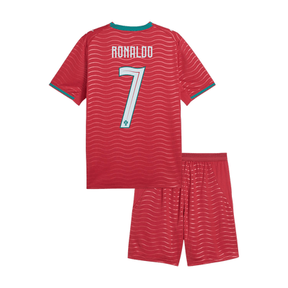 Base Kit Bambino Portogallo RONALDO #7 Casa Mondiali 2026 - 2 Pezzi