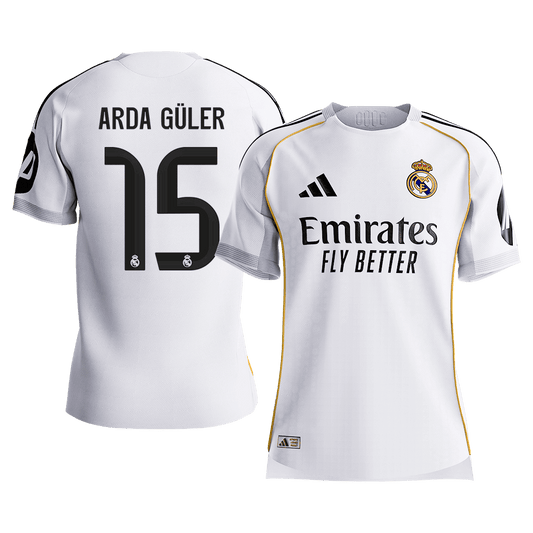Maglia Gara Real Madrid Casa ARDA GÜLER #15 Uomo 2025/26