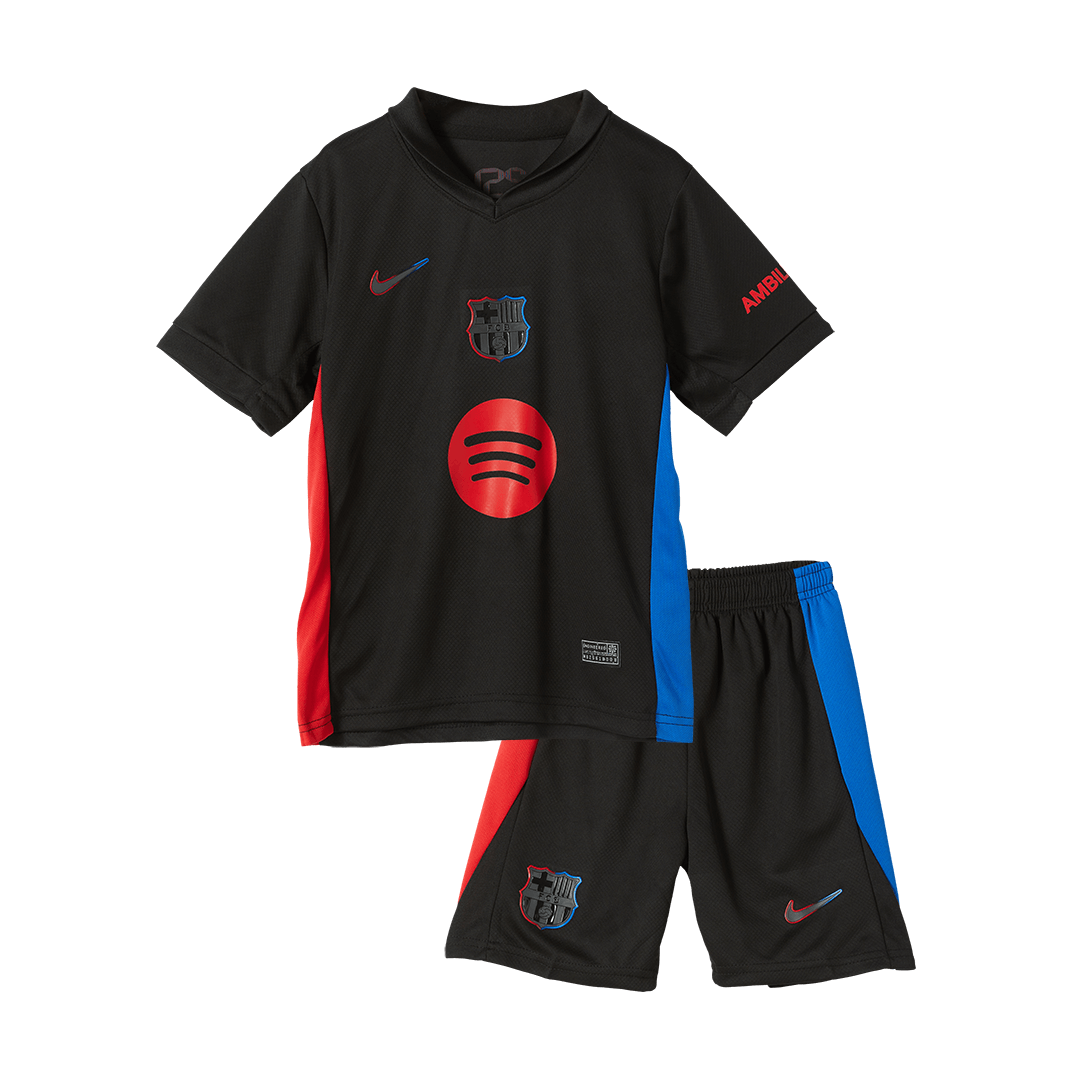 Completo Bambino Barcelona Trasferta 2024/25 Spotify Logo Without Text - 2 Pezzi