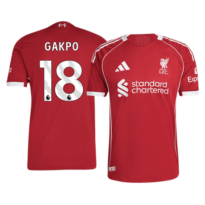 Maglia Gara Liverpool Casa GAKPO #18 Uomo 2025/26