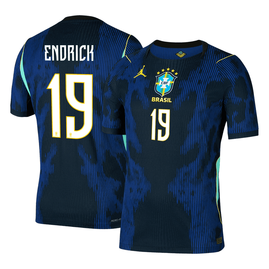 Maglia Gara Brasile Trasferta ENDRICK #19 Uomo Mondiali 2026