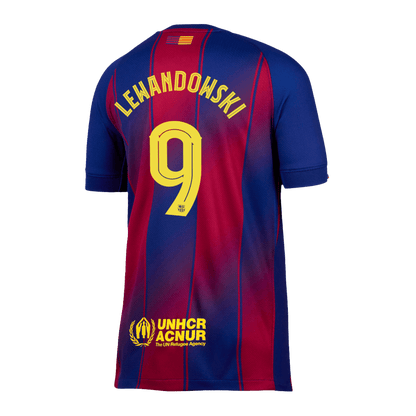 Maglia Replica Barcelona Casa LEWANDOWSKI #9 Uomo 2025/26
