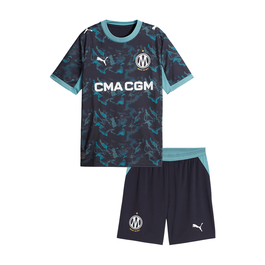 Base Kit Bambino Marseille Trasferta 2026/27 - 2 Pezzi