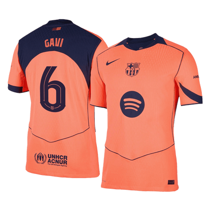 Maglia Gara Barcelona Terza GAVI #6 Uomo 2025/26