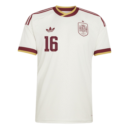 Maglia Replica Spagna Trasferta RODRIGO #16 Uomo Mondiali 2026
