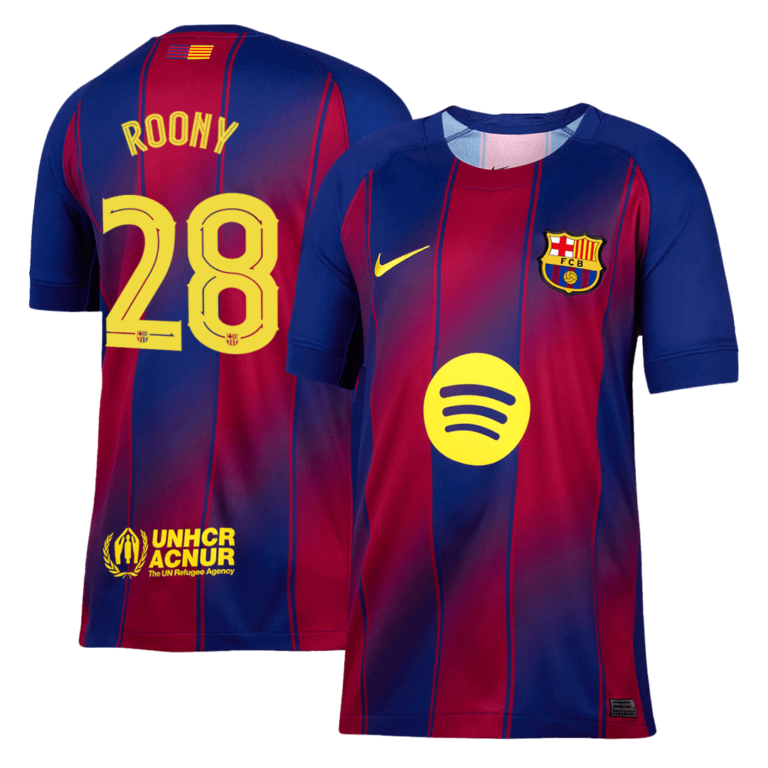 Maglia Replica Barcelona Casa ROONY #28 Uomo 2025/26