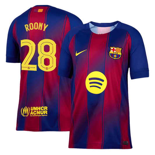 Maglia Replica Barcelona Casa ROONY #28 Uomo 2025/26