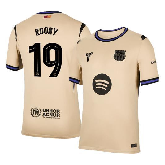 Maglia Replica Barcelona Trasferta ROONY #19 Uomo 2025/26 - UCL