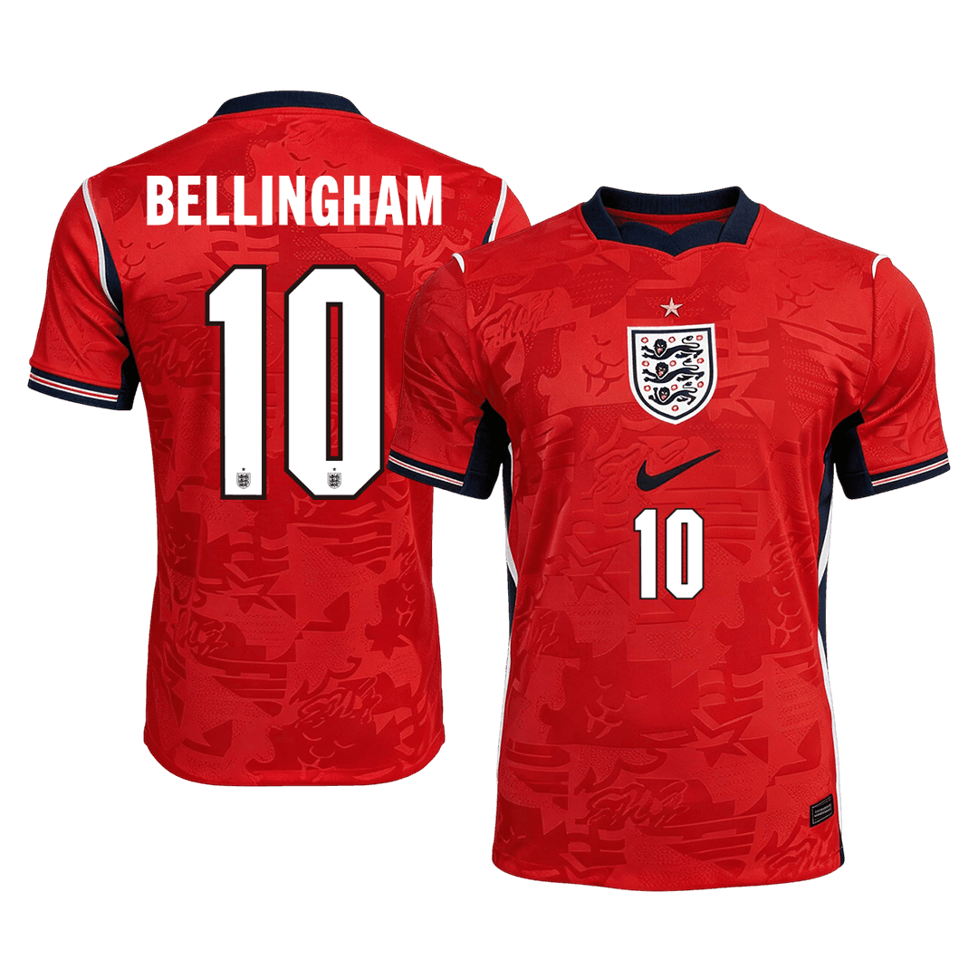 Maglia Replica Inghilterra Trasferta BELLINGHAM #10 Uomo Mondiali 2026