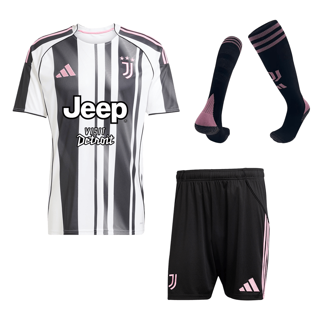 Kit Completo Juventus Casa Uomo 2025/26 - 3 Pezzi
