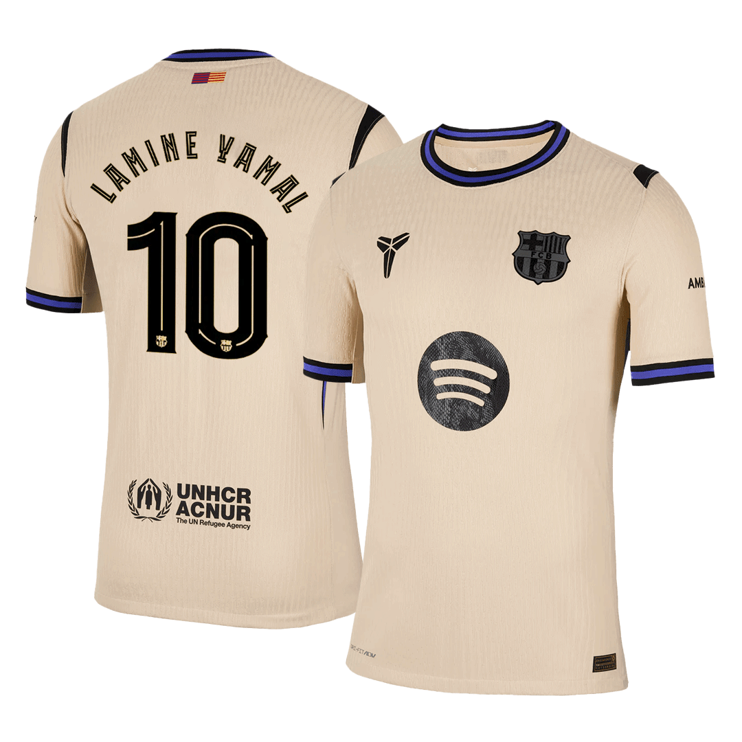 Maglia Gara Barcelona Trasferta LAMINE YAMAL #10 Uomo 2025/26