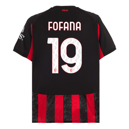 Maglia Replica AC Milan Casa FOFANA #19 Uomo 2025/26