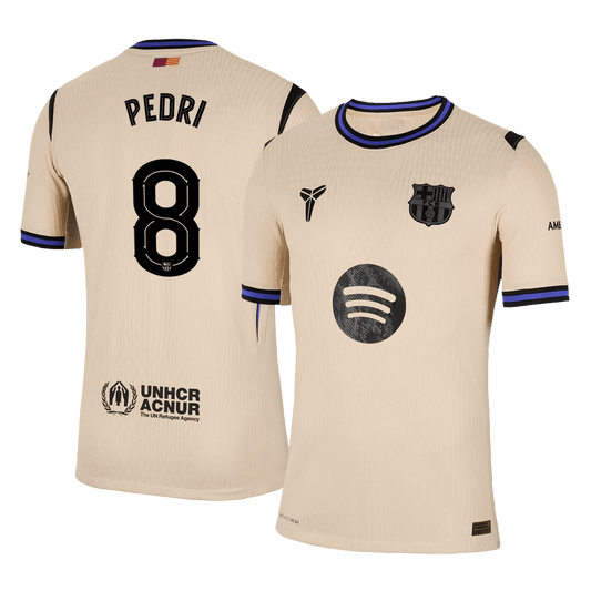 Maglia Gara Barcelona Trasferta PEDRI #8 Uomo 2025/26