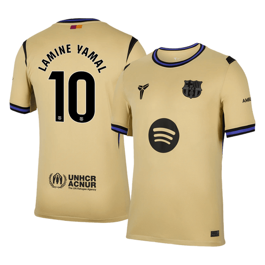 Maglia Replica Barcelona Trasferta LAMINE YAMAL #10 Uomo 2025/26
