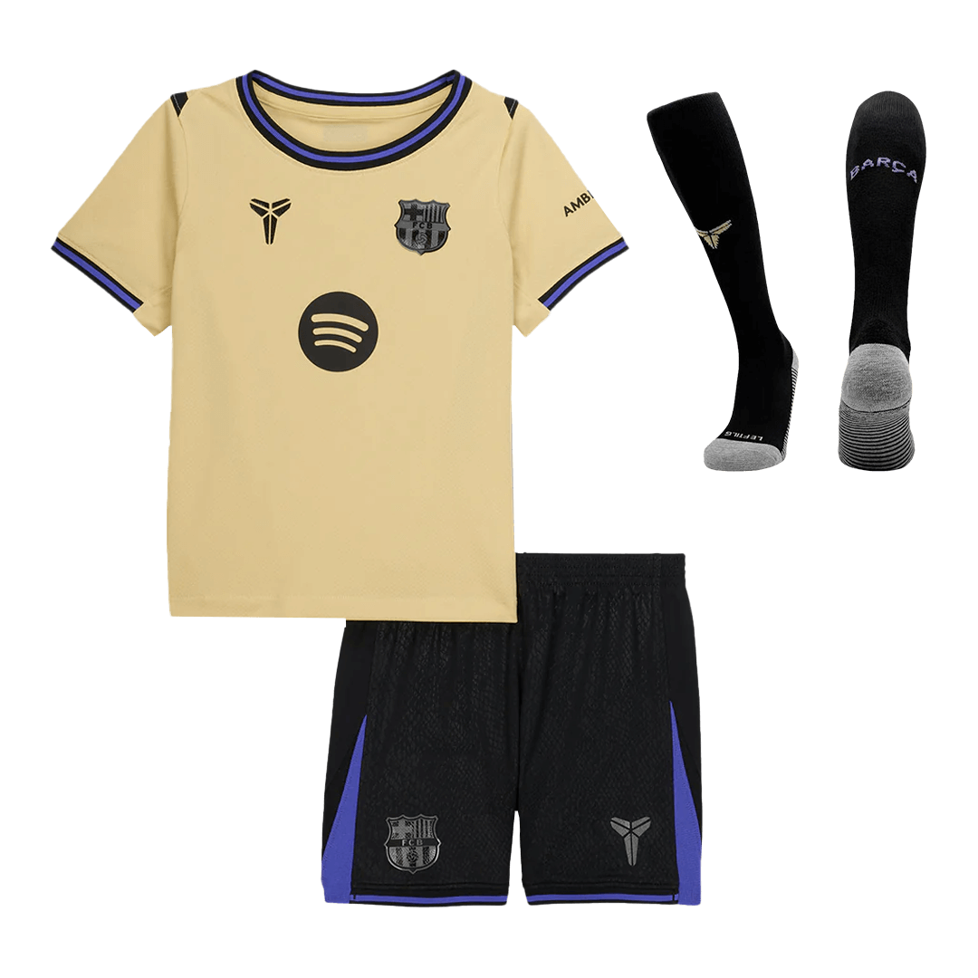 Kit Completo Bambino Barcelona Trasferta 2025/26 - 3 Pezzi