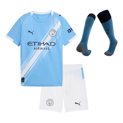 Kit Completo Bambino Manchester City Casa 2025/26 - 3 Pezzi