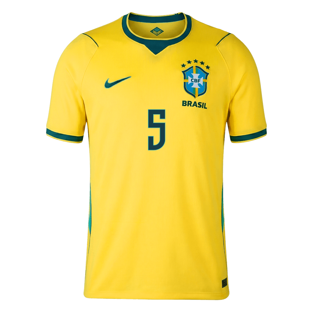 Maglia Replica Brasile Casa CASEMIRO #5 Uomo Mondiali 2026
