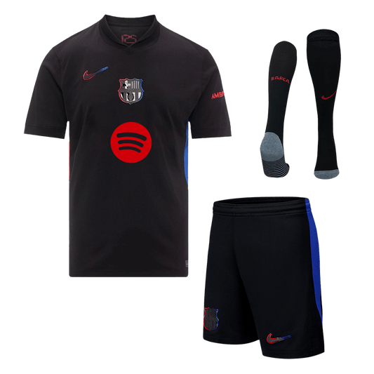 Kit Completo Barcelona Trasferta Uomo 2024/25 Spotify Logo Without Text - 3 Pezzi