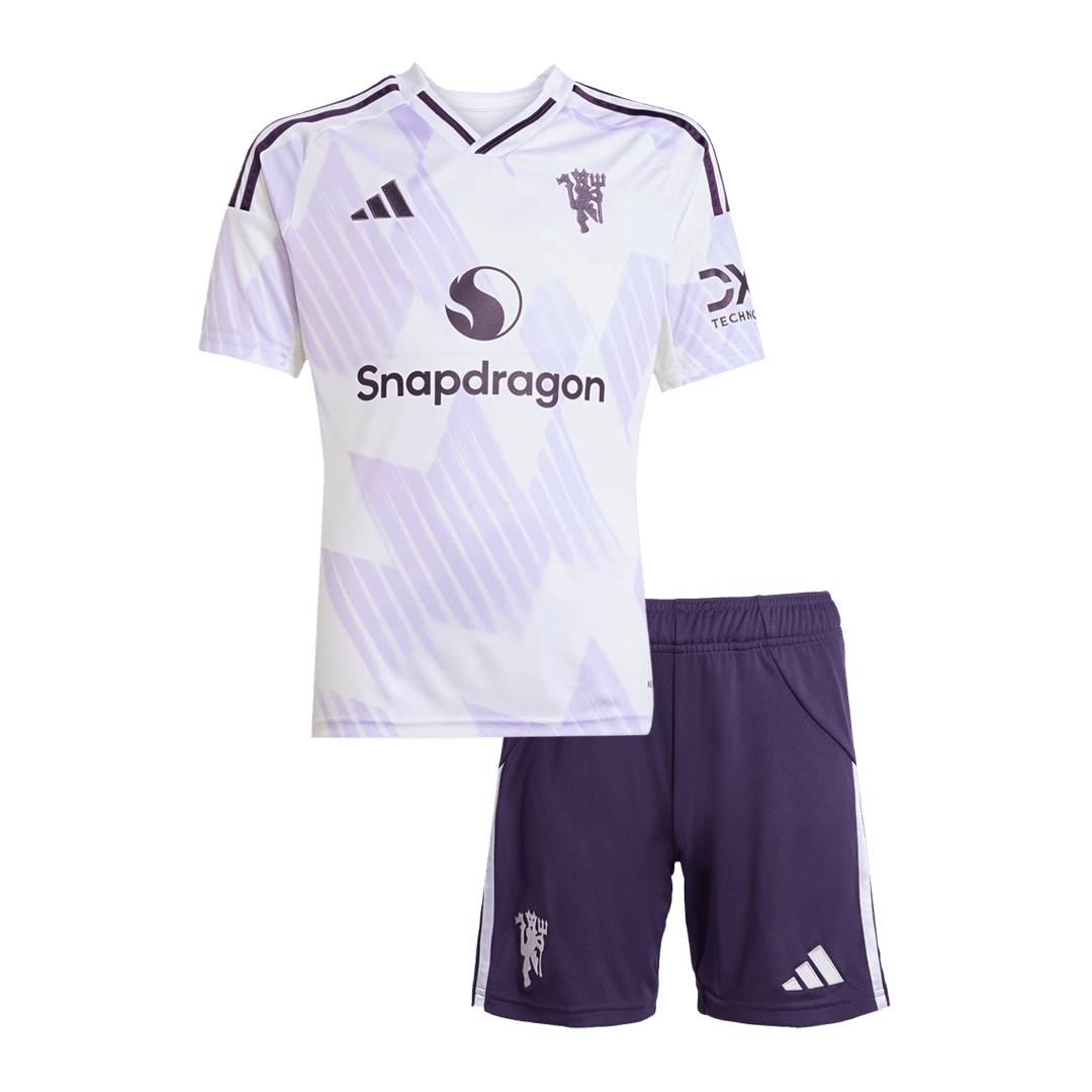 Base Kit Bambino Manchester United Trasferta 2025/26 - 2 Pezzi