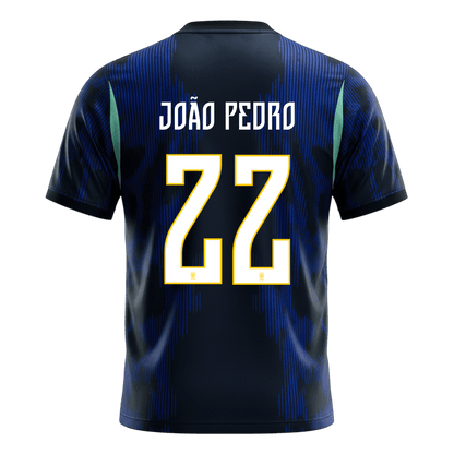 Maglia Replica Brasile Trasferta JOÃO PEDRO #22 Uomo Mondiali 2026