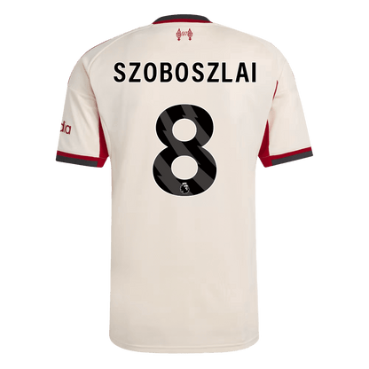 Maglia Replica Liverpool Trasferta SZOBOSZLAI #8 Uomo 2025/26