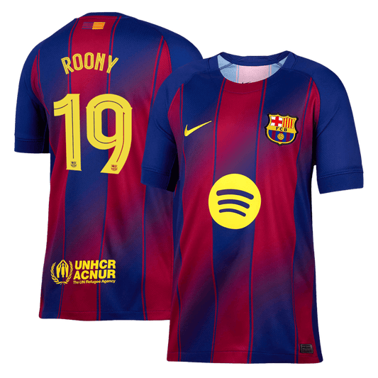 Maglia Replica Barcelona Casa ROONY #19 Uomo 2025/26 - UCL