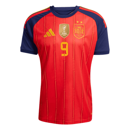Maglia Replica Spagna Casa GAVI #9 Uomo Mondiali 2026 Champion Edition