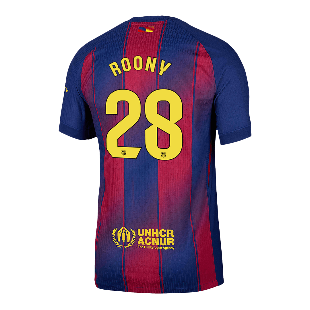 Maglia Gara Barcelona Casa ROONY #28 Uomo 2025/26