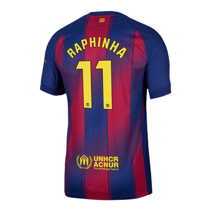 Maglia Gara Barcelona Casa RAPHINHA #11 Uomo 2025/26