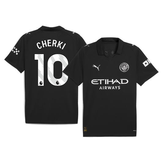 Maglia Replica Manchester City Trasferta CHERKI #10 Uomo 2025/26