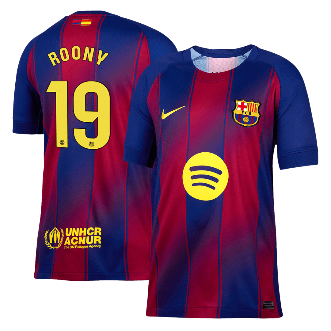 Maglia Replica Barcelona Casa ROONY #19 Uomo 2025/26