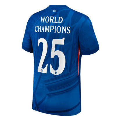 Maglia Replica Chelsea Casa WORLD CHAMPIONS #25 Uomo 2025/26