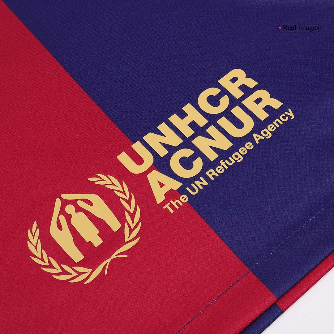 Maglia Replica Barcelona Casa LAMINE YAMAL #19 Uomo 2024/25 - Spotify Logo Without Text