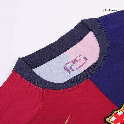 Maglia Replica Barcelona Casa LAMINE YAMAL #19 Uomo 2024/25 - Spotify Logo Without Text