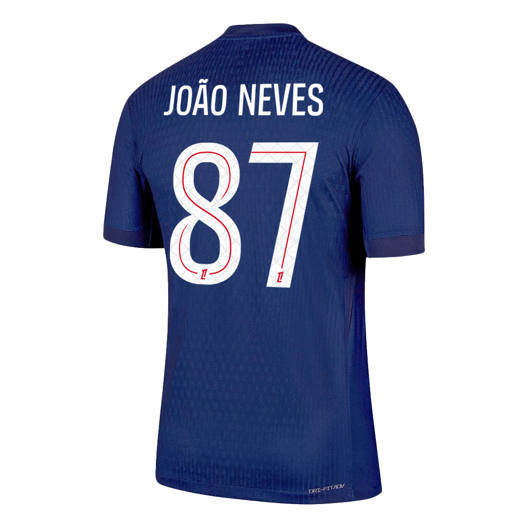 Maglia Gara PSG Casa JOÃO NEVES #87 Uomo 2025/26