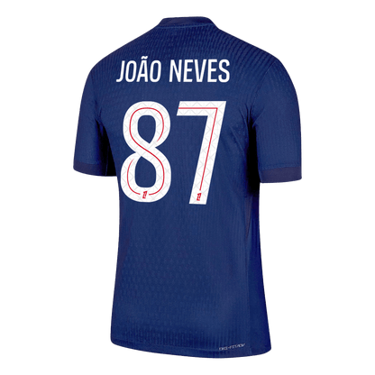 Maglia Gara PSG Casa JOÃO NEVES #87 Uomo 2025/26