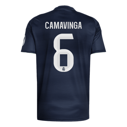 Maglia Replica Real Madrid Trasferta CAMAVINGA #6 Uomo 2025/26