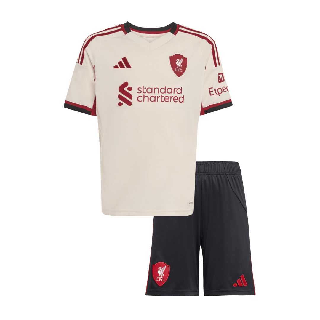 Completo Bambino Liverpool Trasferta 2025/26 - 2 Pezzi