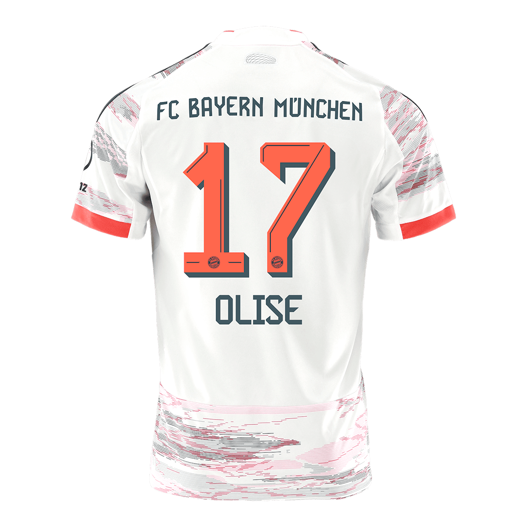 Maglia Replica Bayern Munich Trasferta OLISE #17 Uomo 2025/26