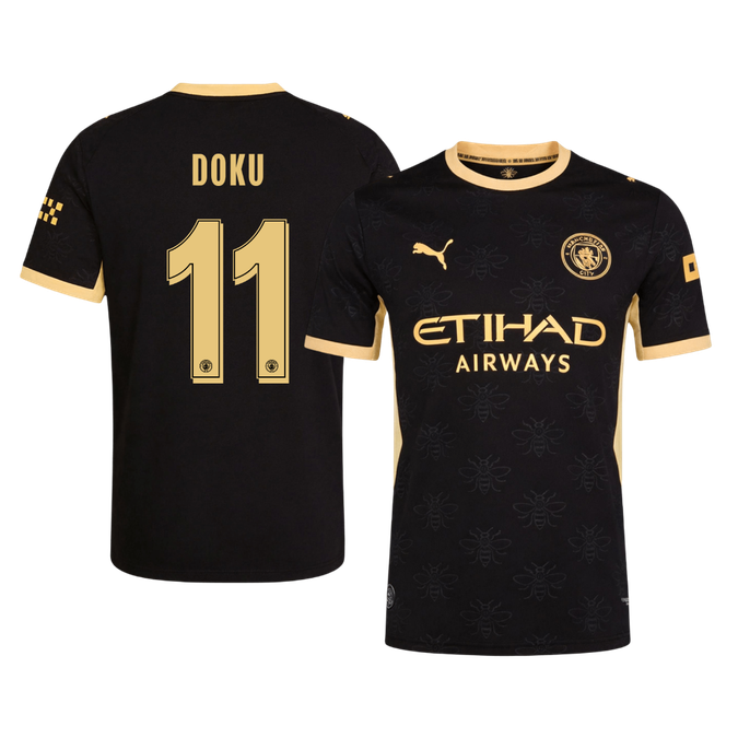 Maglia Gara Manchester City Trasferta DOKU #11 Uomo 2026/27 - UCL